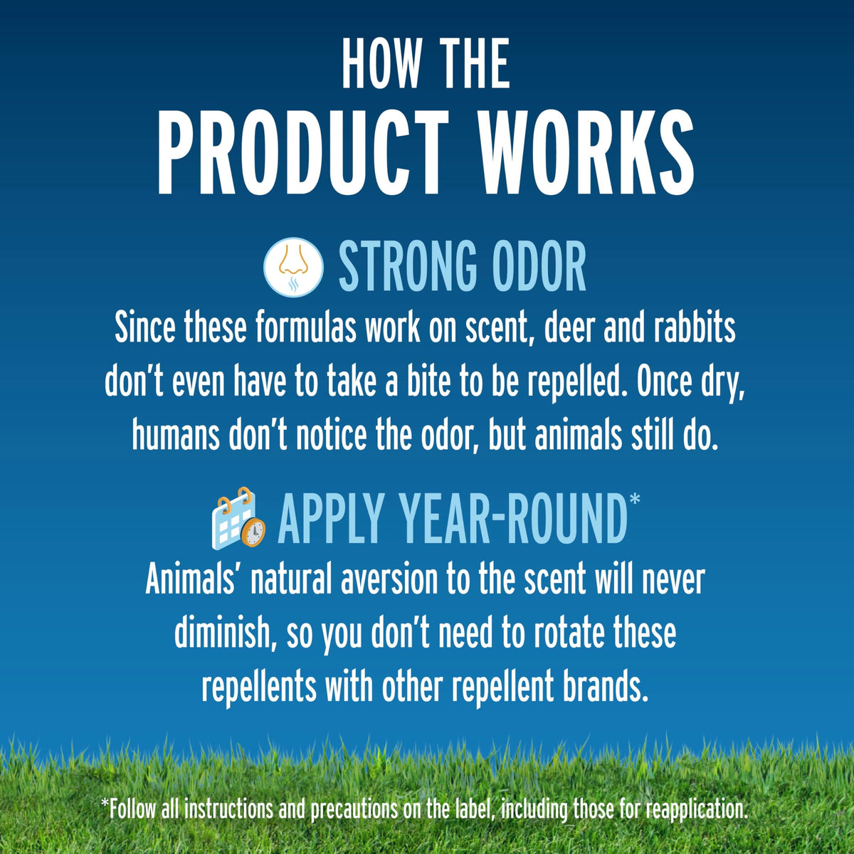 Liquid Fence deer-rabbit-repellent-concentrate-application-in-garden shows easy spray-on treatment.