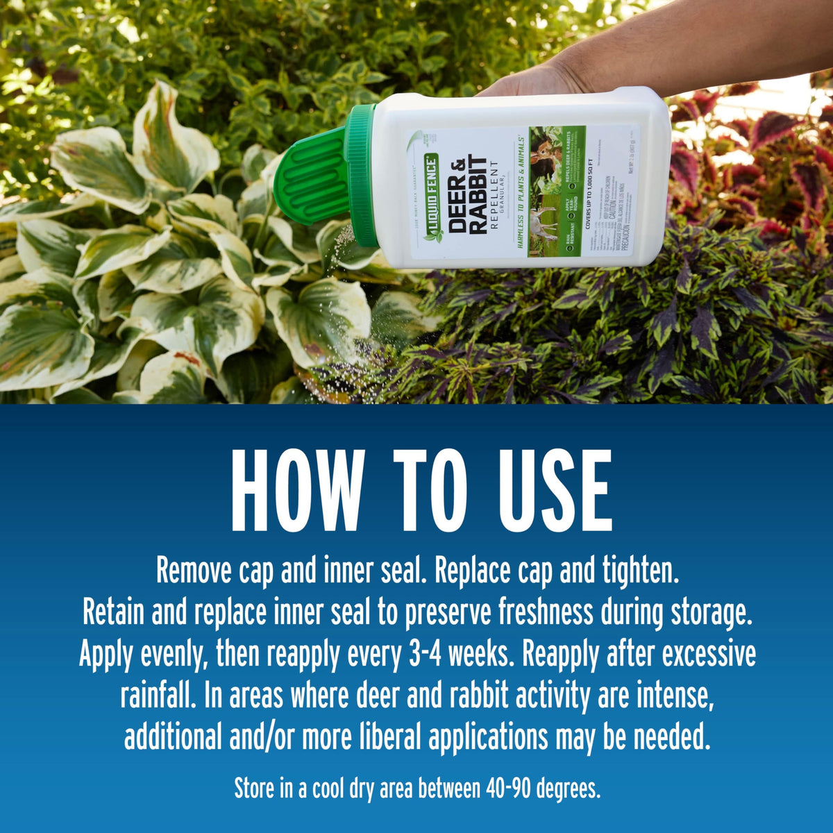 Liquid Fence is safe for plants and animals when used correctly