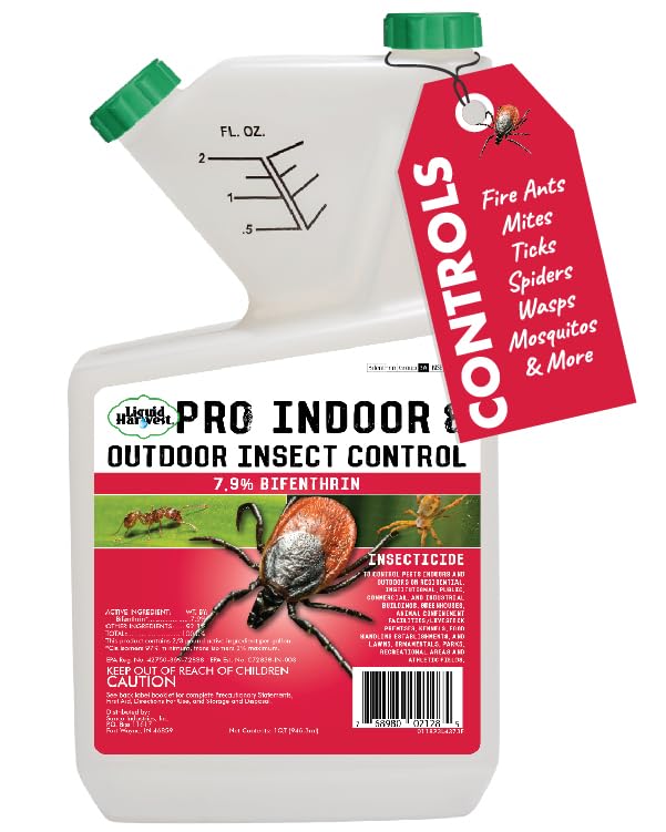 Liquid Harvest bifenthrin 7.9% bottle front for professional pest control indoors and outdoors.