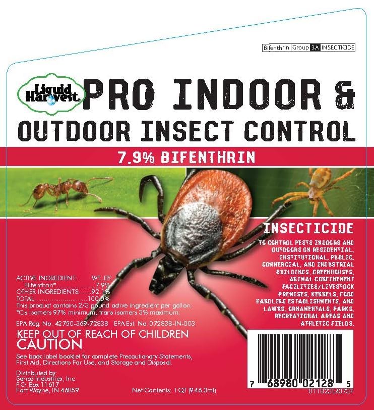 Liquid Harvest bifenthrin long-lasting protection up to three months.