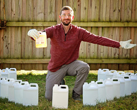 Liquid Harvest 32oz bottle enables ready-to-use weed management in yards