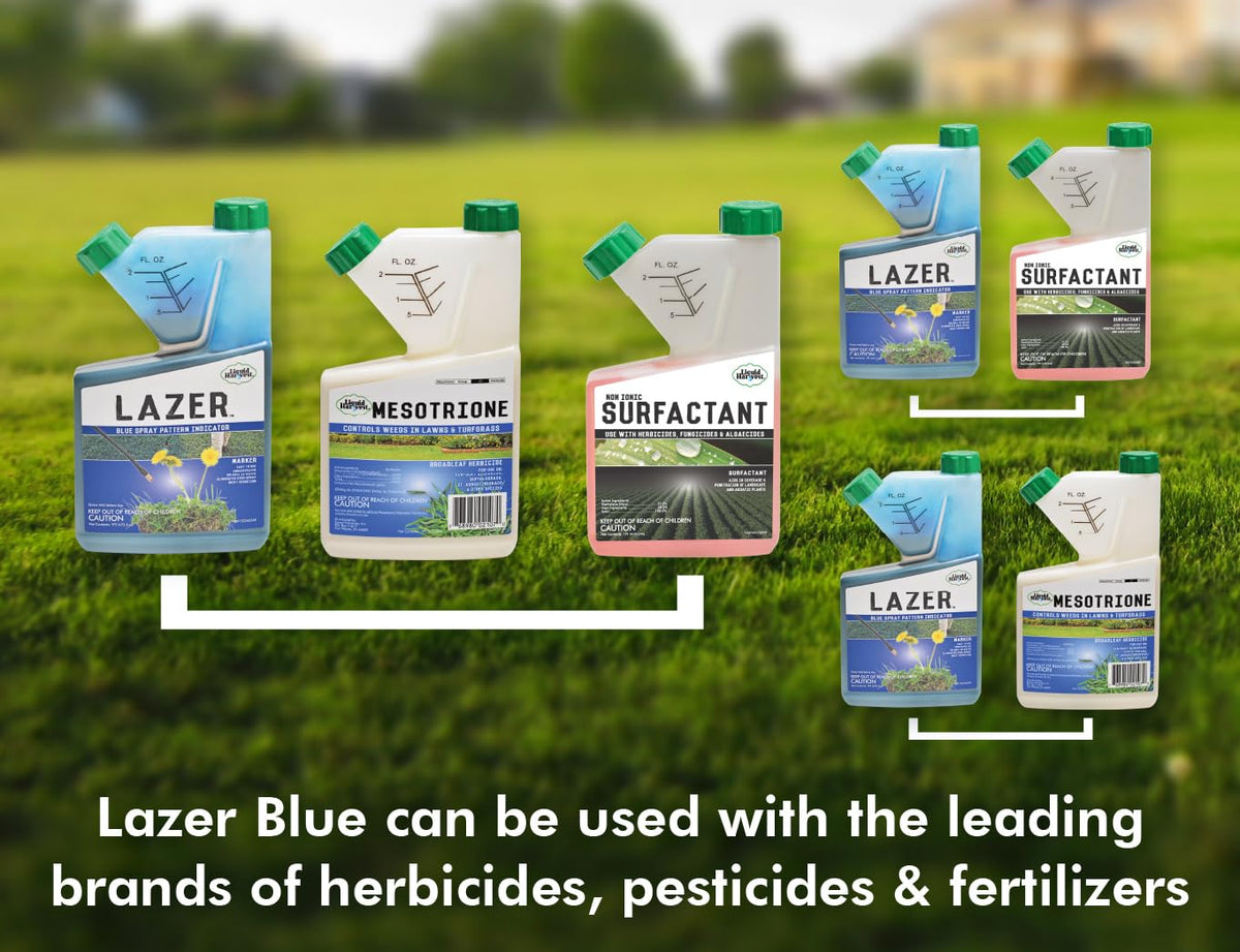Liquid Harvest Lazer Blue helps save time and money with precise dosing.
