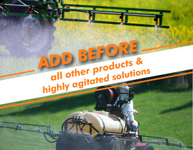 Liquid Harvest No Foam foam test shows calmer spray output.