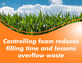 Liquid Harvest No Foam dosing guidance of 1-2 oz per 100 gallons.