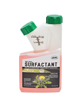 Liquid Harvest Non-Ionic Surfactant 8oz bottle boosts herbicide application efficiency.