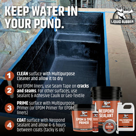 NeoPond sealant is fish and plant safe during pond repair