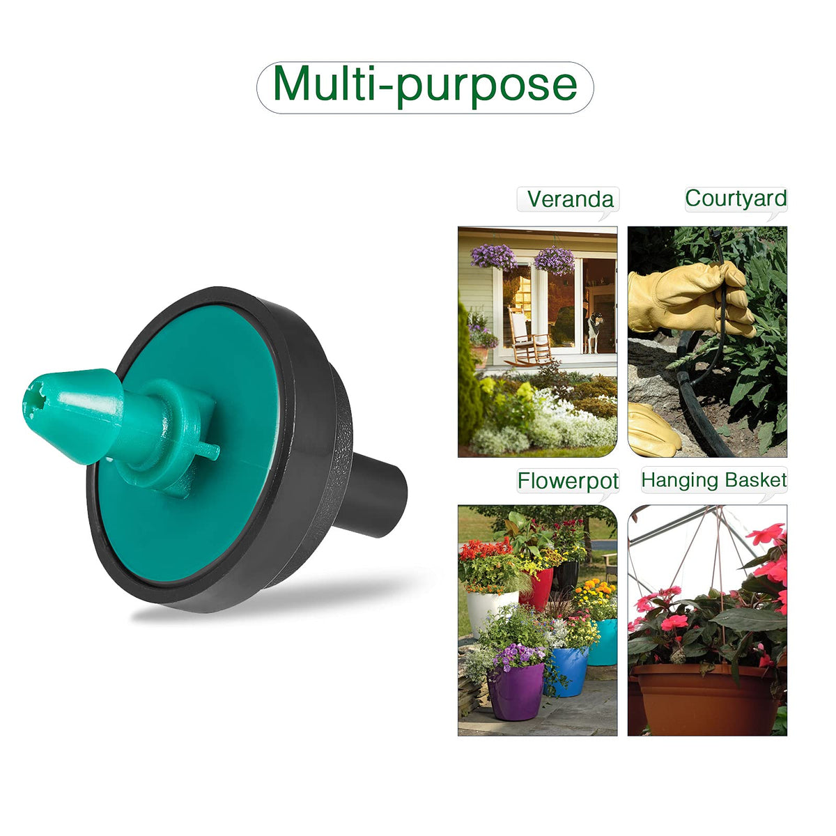 LiquiDrip in outdoor irrigation use on landscapes and pots