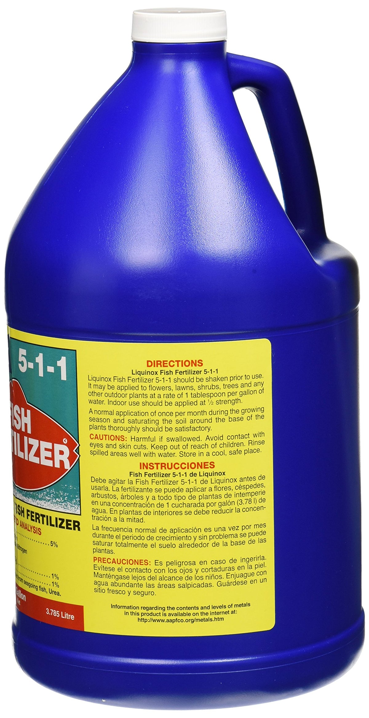 Liquinox fertilizer on lawn for vigorous growth and greener turf