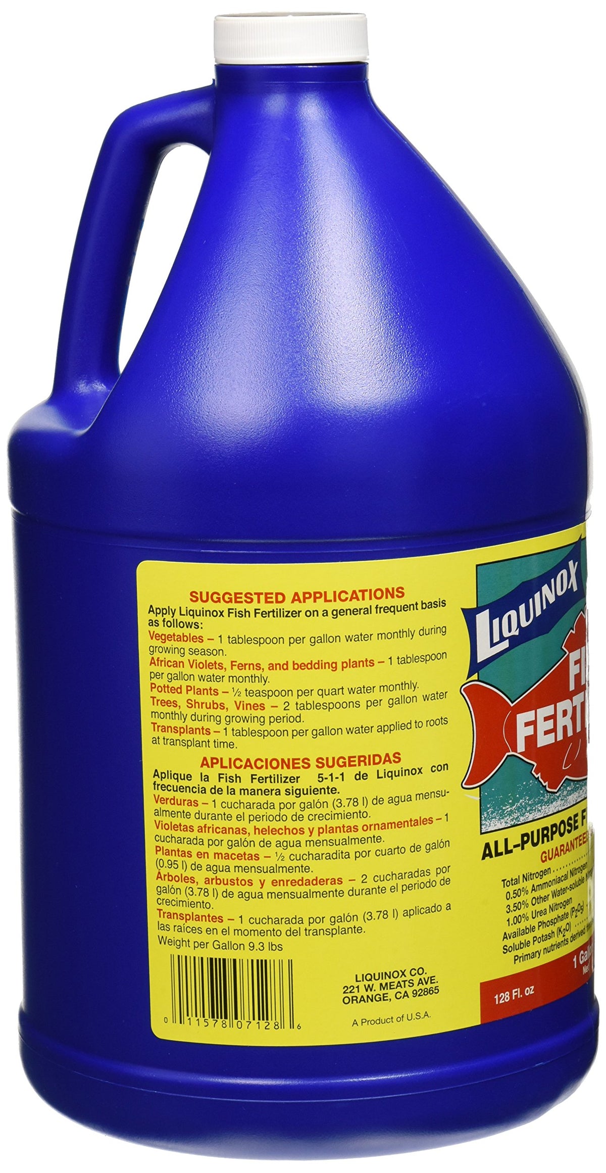 Liquinox Fish Emulsion plant foliar spray for thriving potted plants