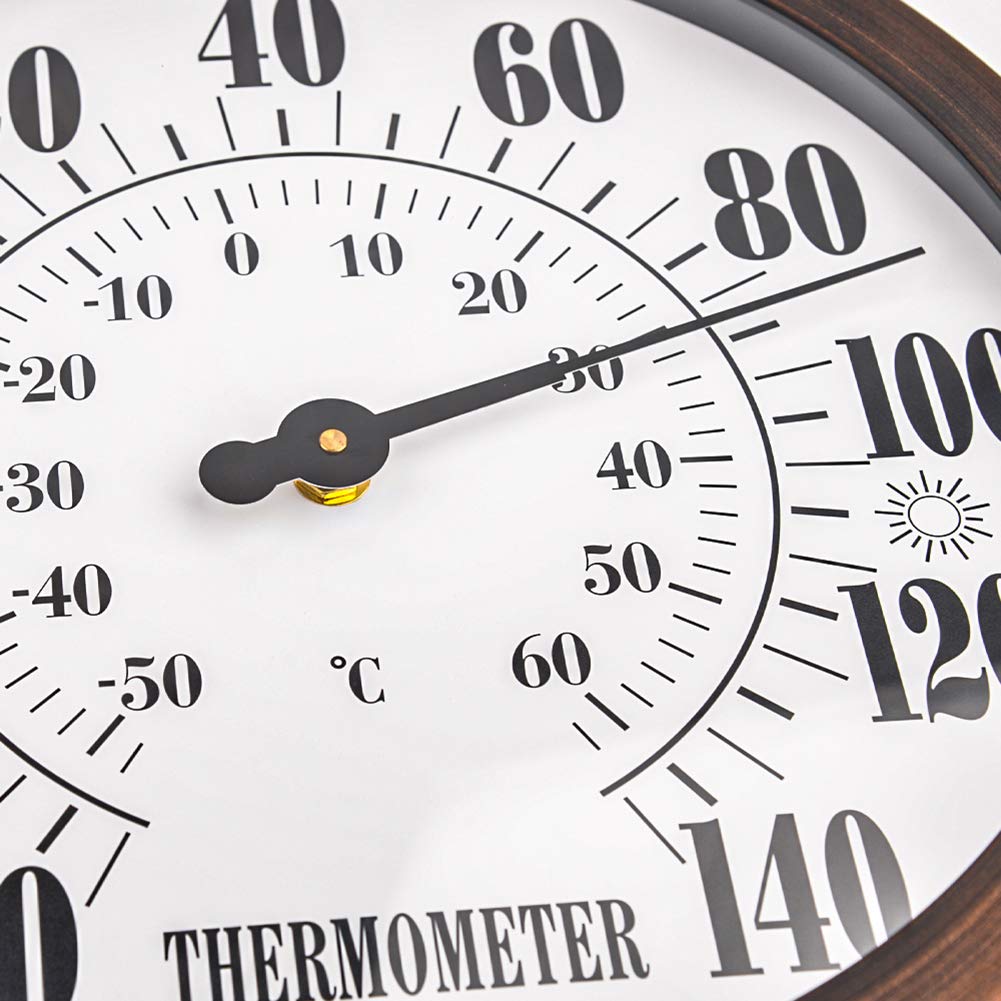 Lirches outdoor thermometer wall-mount for quick viewing