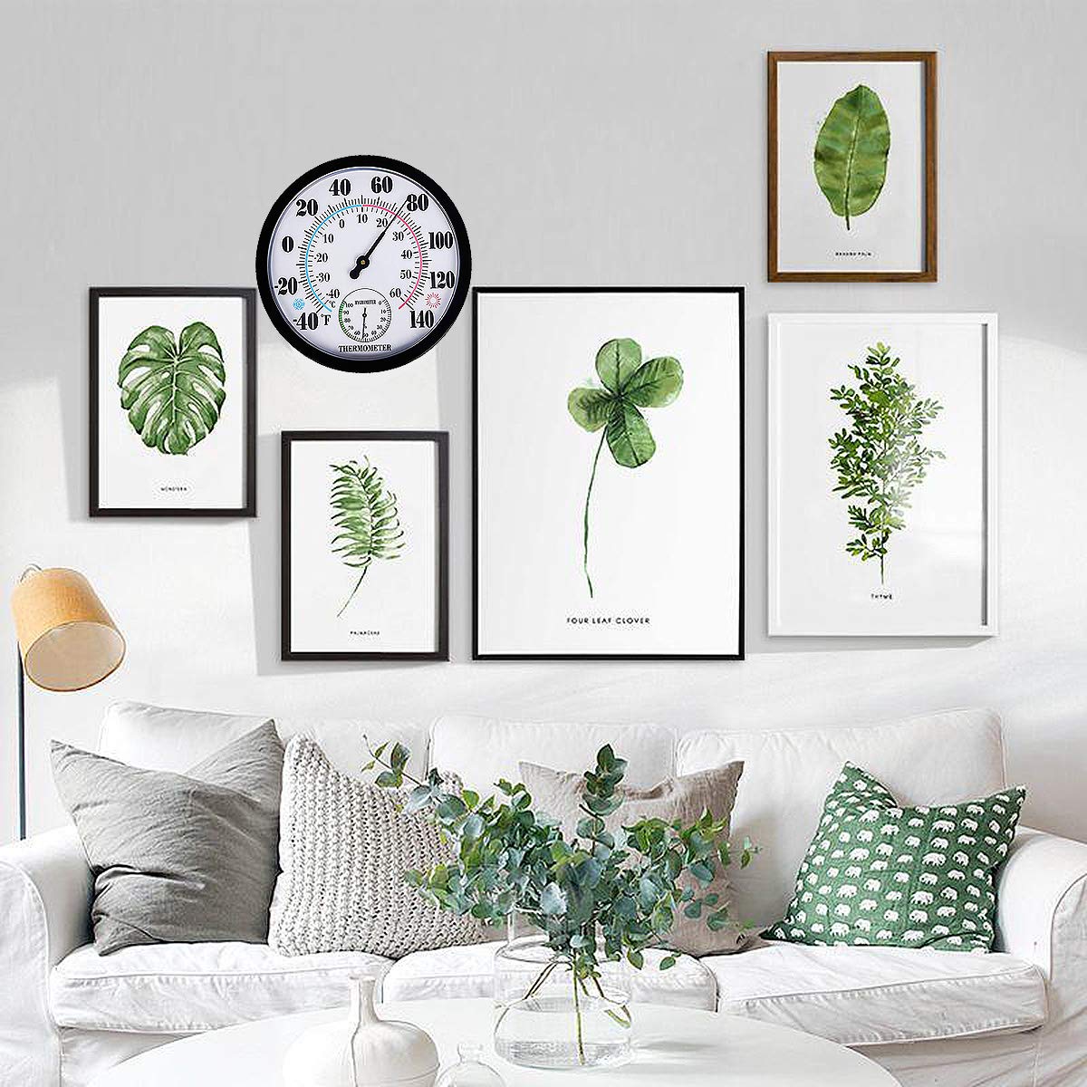 Lirches decorative thermometer hanging accent adds style to any outdoor area