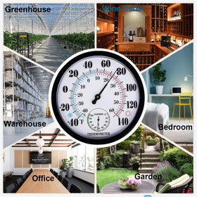 Lirches large dial provides clear humidity readings at a glance
