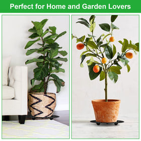 LISHINE patio balcony garden setup using plant risers