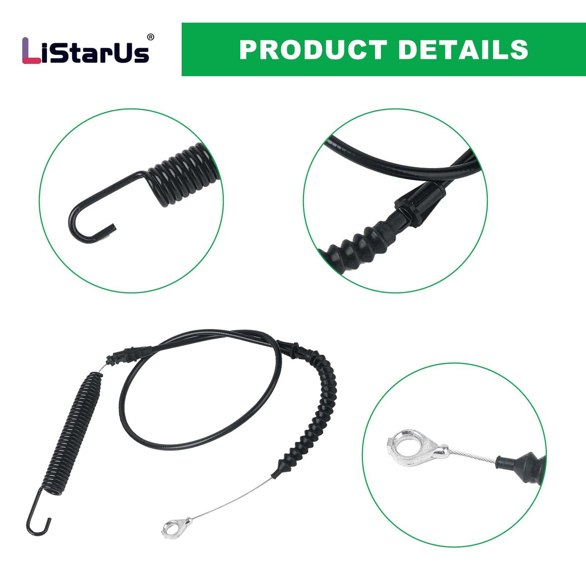 LiStarUs compatible cable cross-references multiple models for easy replacements.