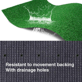 LITA grass drainage holes visible in rubber backing for quick drying.