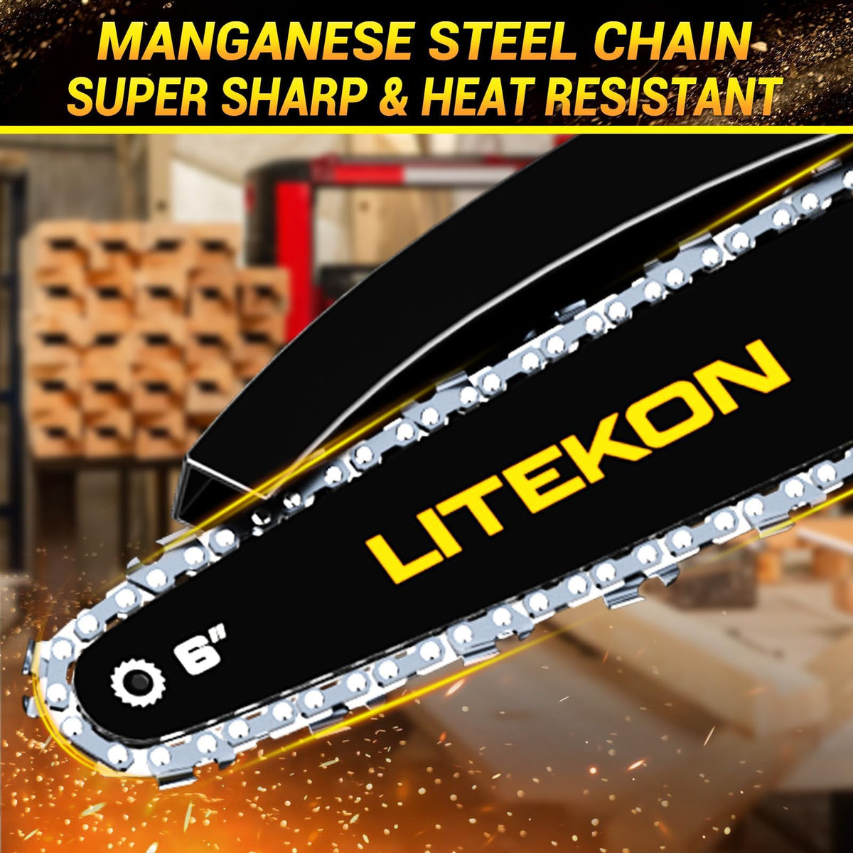 Litekon warranty badge indicates trusted support and 365-day coverage.