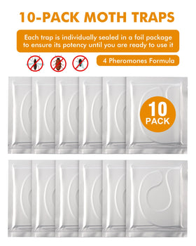 Litfurward adhesive traps with pheromone lure for quick capture
