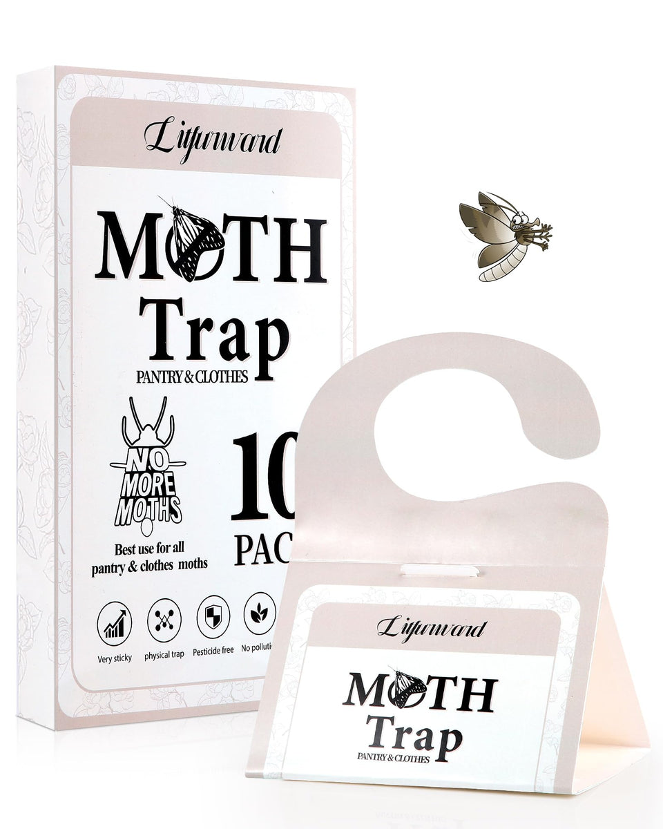 Litfurward pantry moth traps front view highlight 2-in-1 attract-and-capture feature