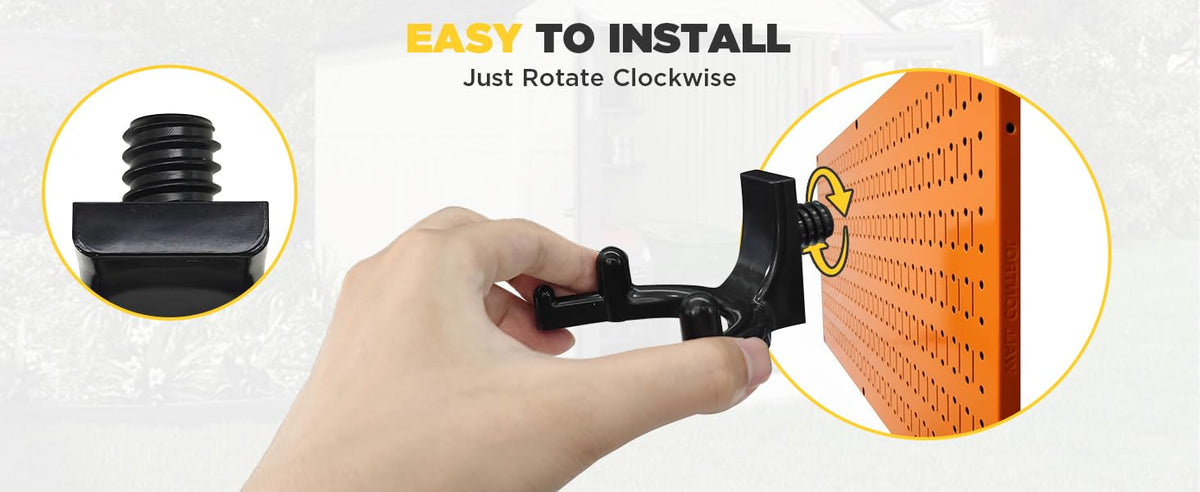 LitGURU multi-use hooks ideal for garages, workshops, and laundry rooms.