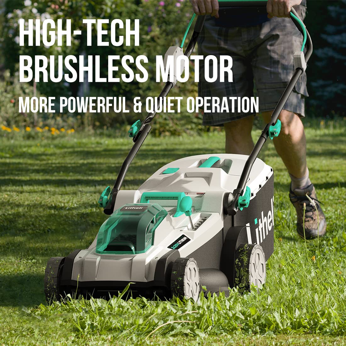 LiTHELi dual 20V battery system powers longer mowing sessions