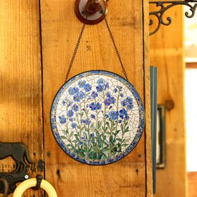 LITIVY blue forget-me-not suncatcher complements rustic and modern spaces alike.