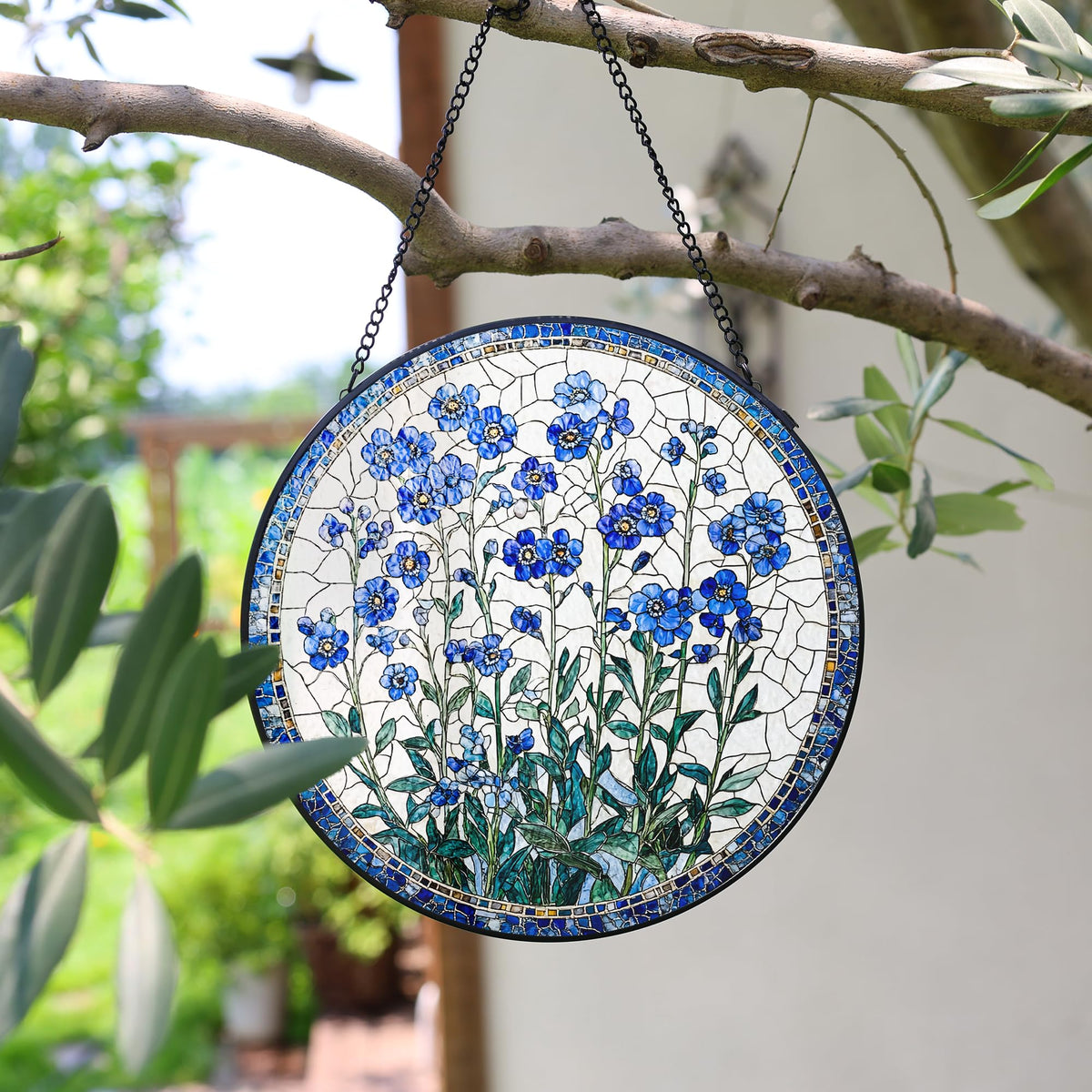 LITIVY blue forget-me-not blooms illuminate spaces with warm painterly glow.