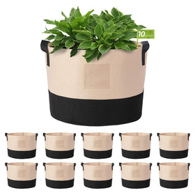 LITLANDSTAR 10-gallon grow bag side view for space-efficient gardening