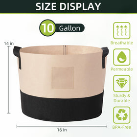 LITLANDSTAR two-tone black camel patchwork close-up with stylish garden appeal