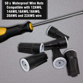 Cone-shaped spring provides firm grip during installation with Litoexpe connectors.