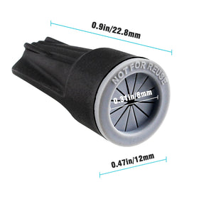 Rugged outdoor wire nuts close-up showing durable exterior and seal.