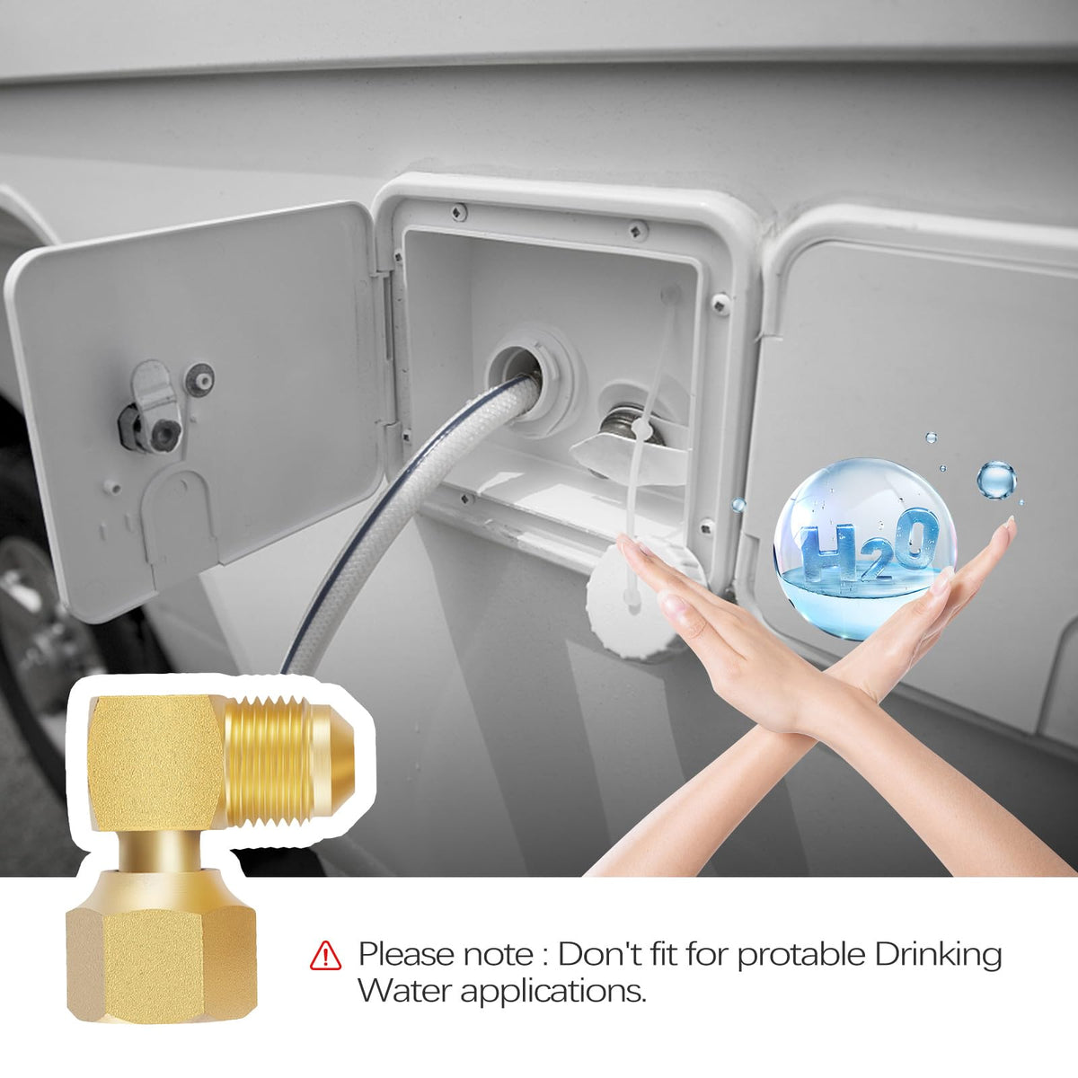 LitOrange two-pack propane gas connectors offer a compact, reliable solution.