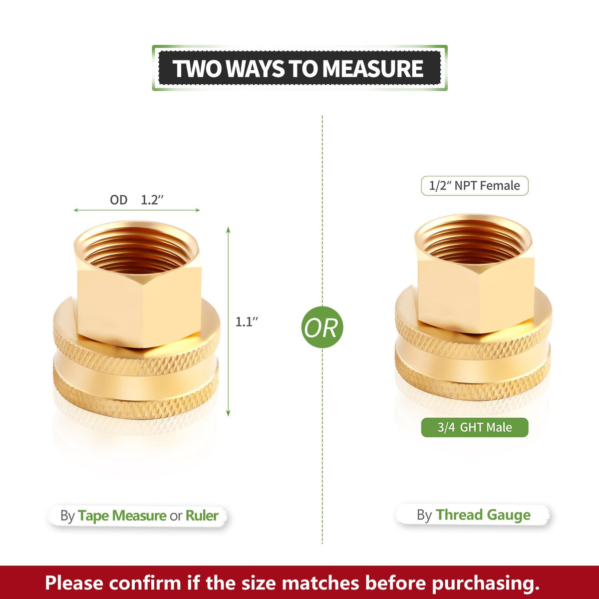 LitOrange double-female garden hose adapter offers universal compatibility and quick connection.