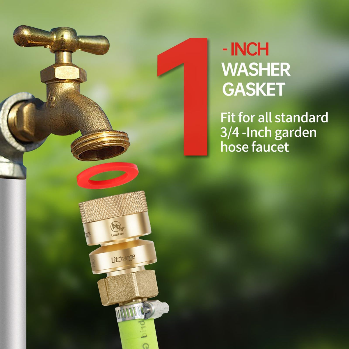 LitOrange three-quarter fittings washers ensures compatibility and easier leaks prevention.