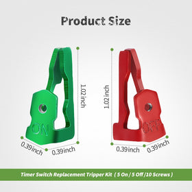 LitOrange trippers with screws enable quick, secure timer installation.