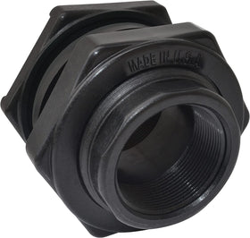 Little Giant AD-BH-2 bulkhead fitting enables secure 2-inch tank connections.
