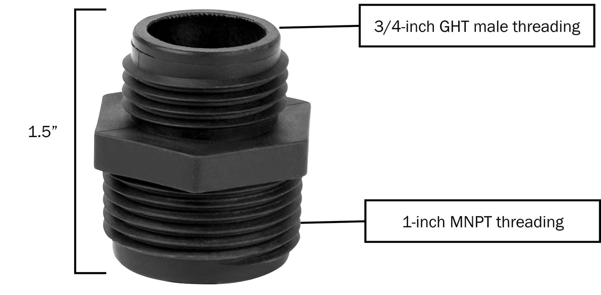 Little Giant GH-1 replacement adapter for Little Giant 5-MSP and 5-ASP-LL pumps.