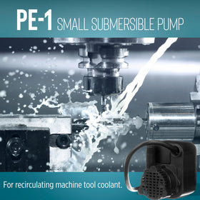 Little Giant PE-1 screened inlet reduces debris intake during use.