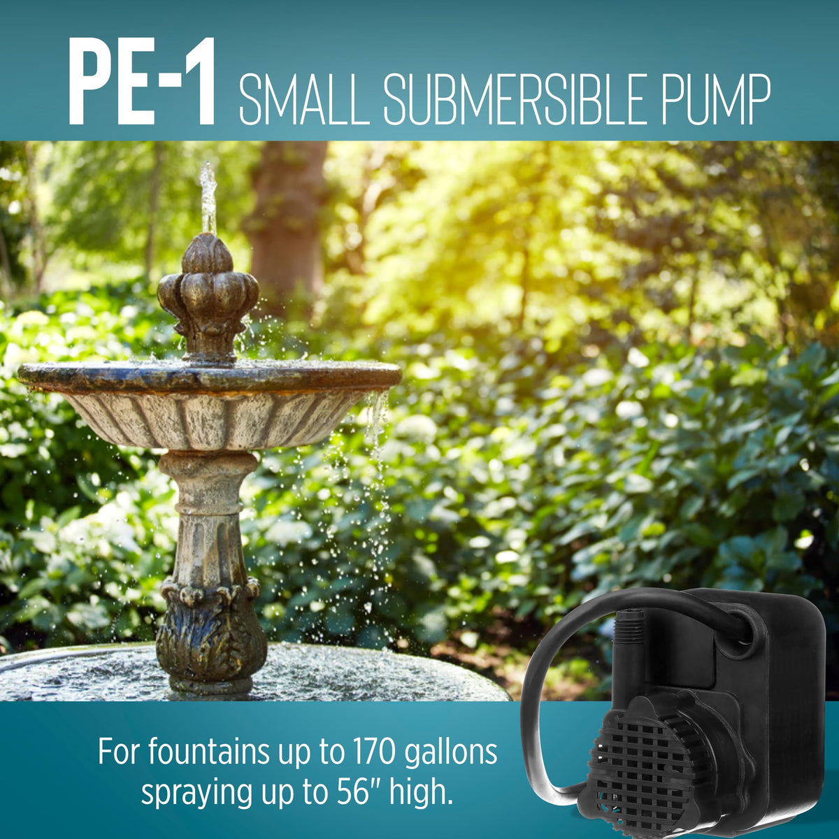 Little Giant PE-1 six-foot cord for flexible placement near outlets.
