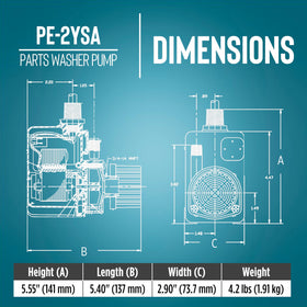 Little Giant PE-2YSA casing reveals glass-filled polyester housing