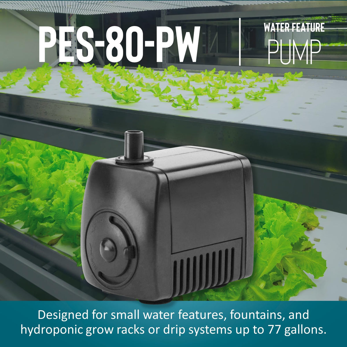 Corrosion-resistant housing on PES-80-PW ensures durability.