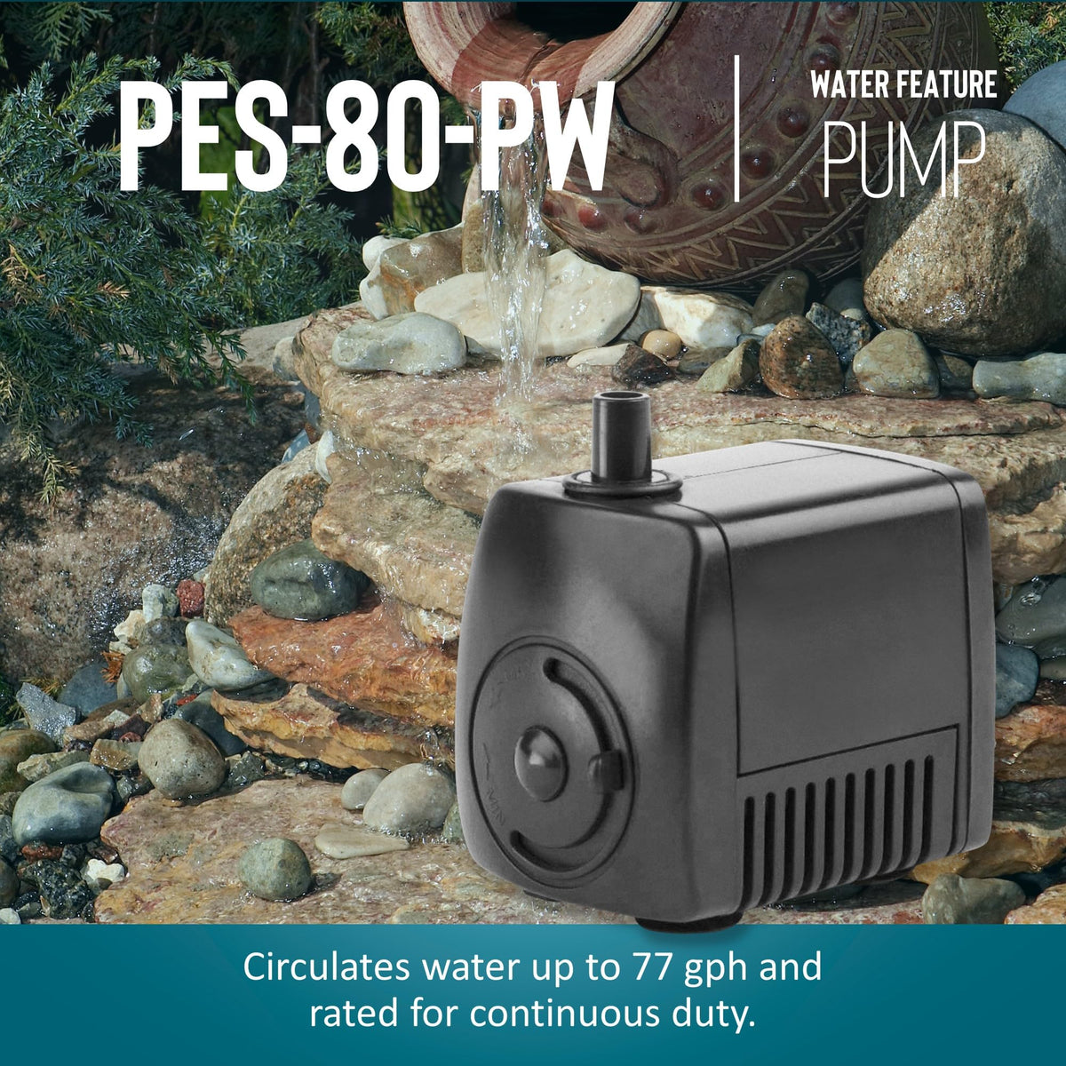 Energy-efficient motor on PES-80-PW supports continuous operation.