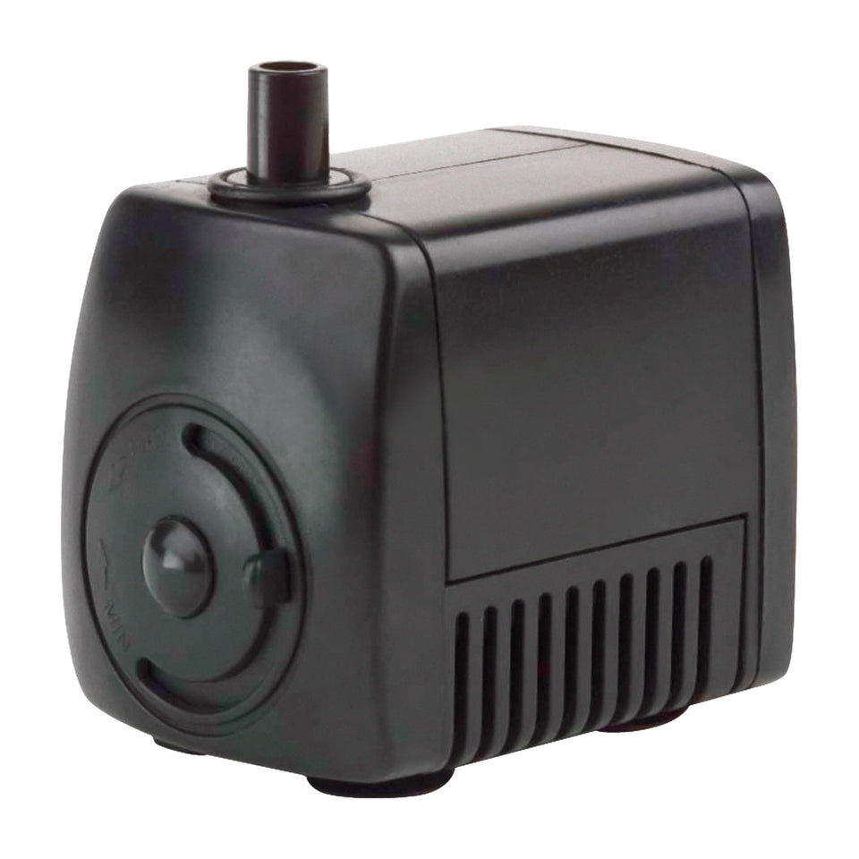 Little Giant PES-80-PW front view shows compact magnetic drive for fountains.