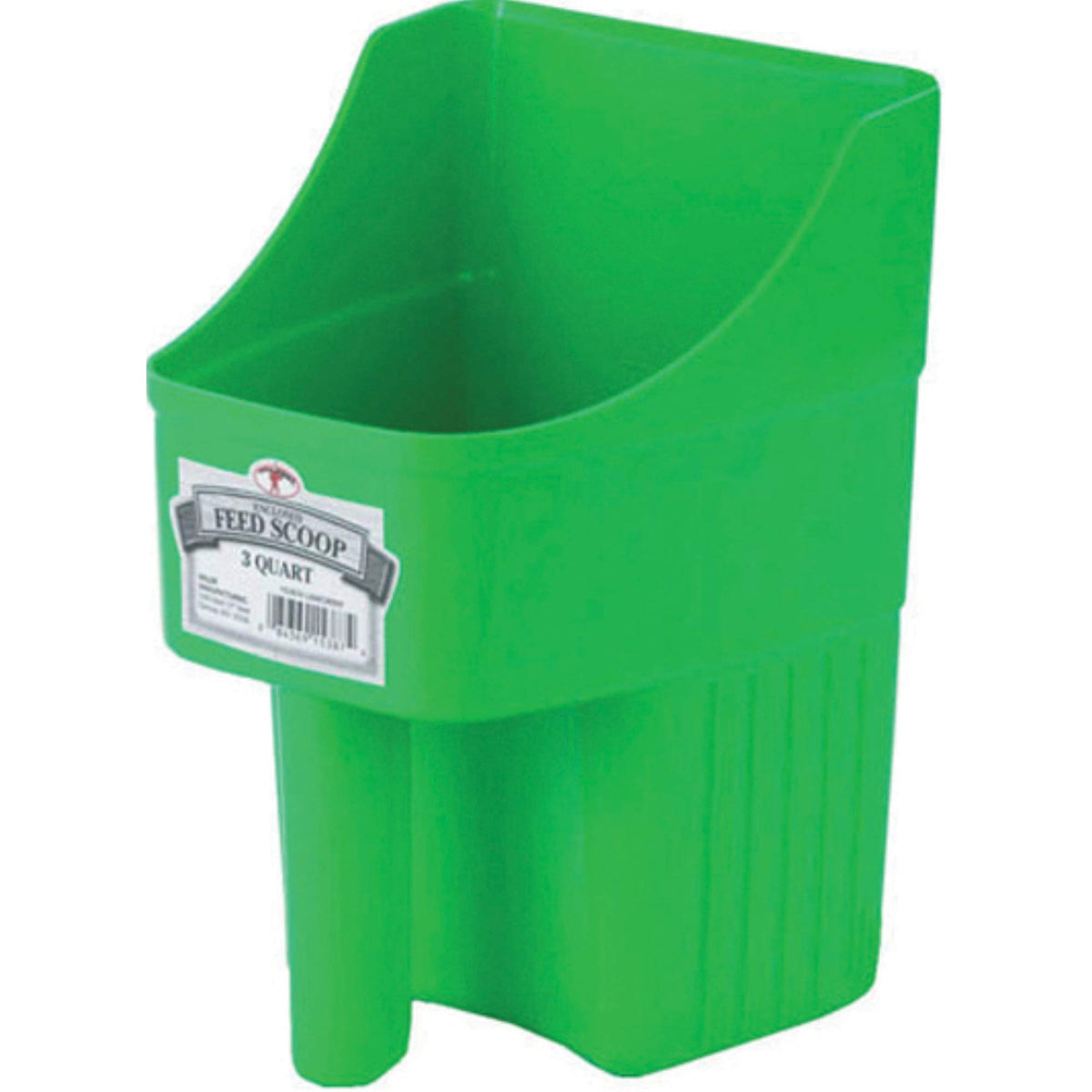 Little Giant enclosed feed scoop with spill-reducing design for clean handling
