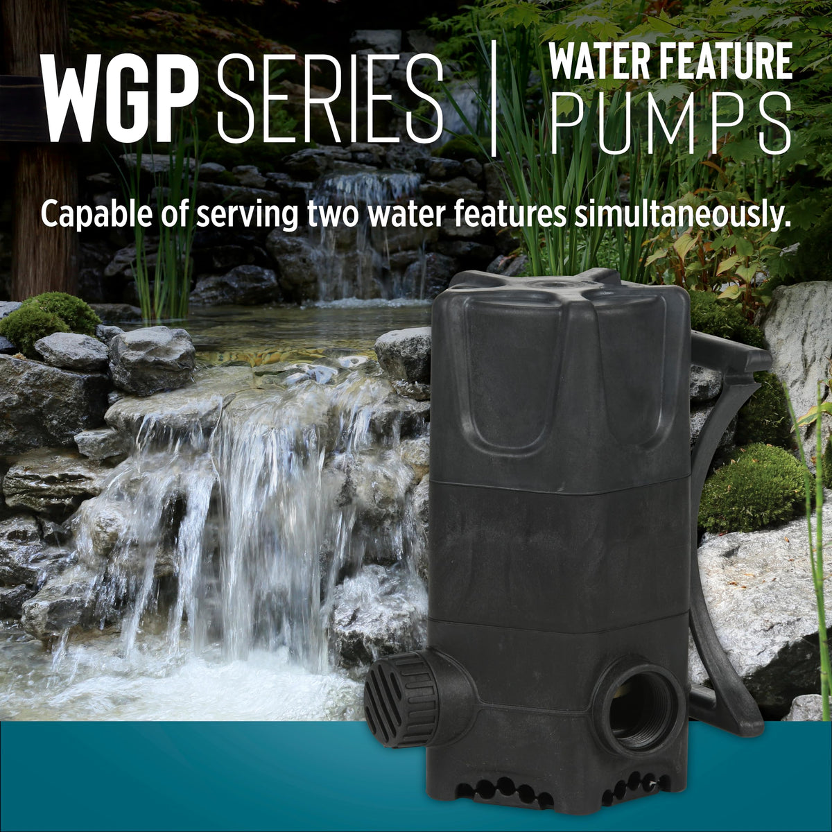Little Giant WGP-95-PW corrosion-resistant body endures outdoor pond environments.