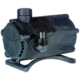 Little Giant WGP-95-PW dual discharge pump powers two water features with simultaneous flow.