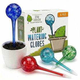 Little Green Leaf globes glass bulbs showcase elegant multicolor design for indoor plants.