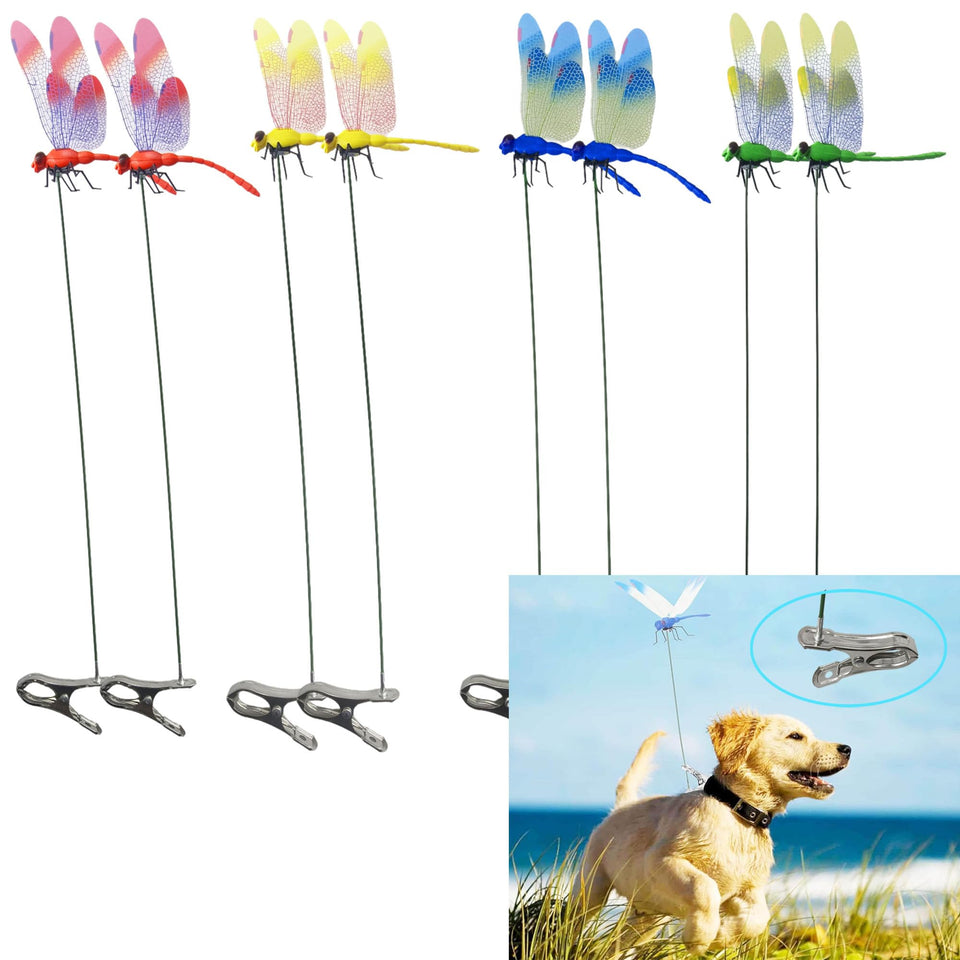 Little Syohe dragonfly clip blue enhances garden color and outdoor charm.