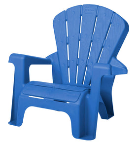 Little Tikes Kids Garden Chair blue contoured back for comfy seating