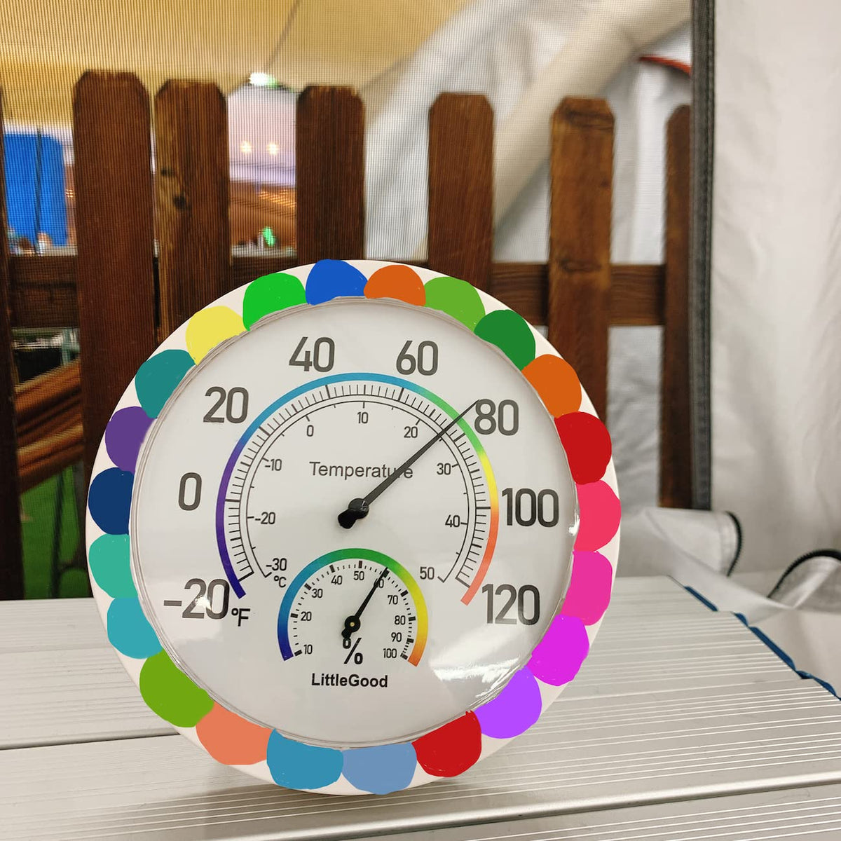 LittleGood analog dial readout highlighting large numbers for easier reading
