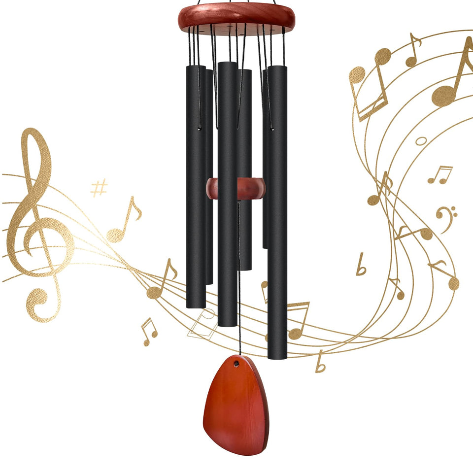 Litu 28-inch wind chimes outside with deep tone for outdoor ambience